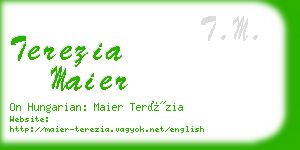 terezia maier business card